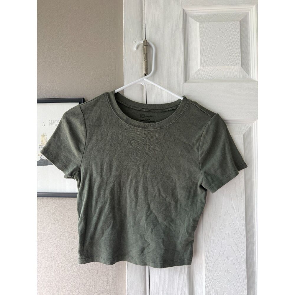 Dark Green Cropped Tshirt